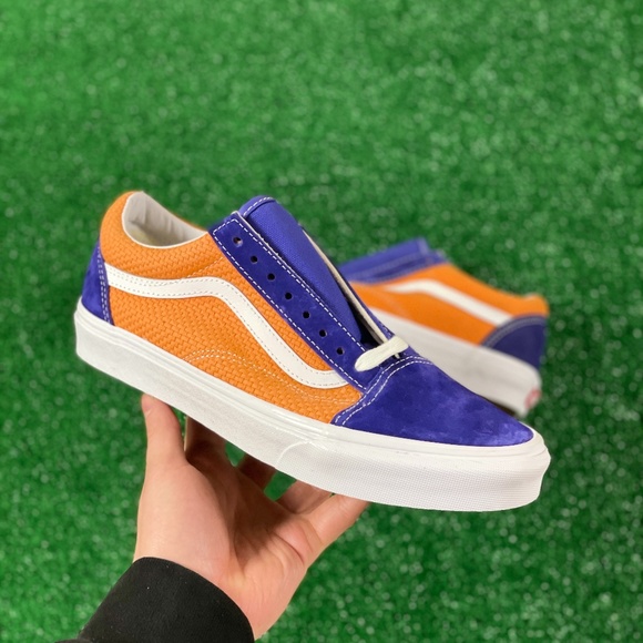 Vans Other - Vans Old Skool Low Mens Lifestyle Skate Shoes Blue Apricot VN0A4U3BWTJ NEW Sz 8